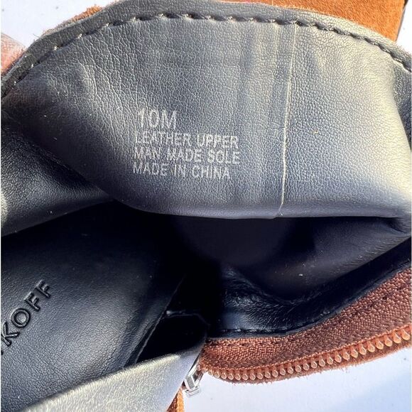 Rebecca Minkoff Seiji Notched Suede Ankle Boots Size 10 - Picture 10 of 10